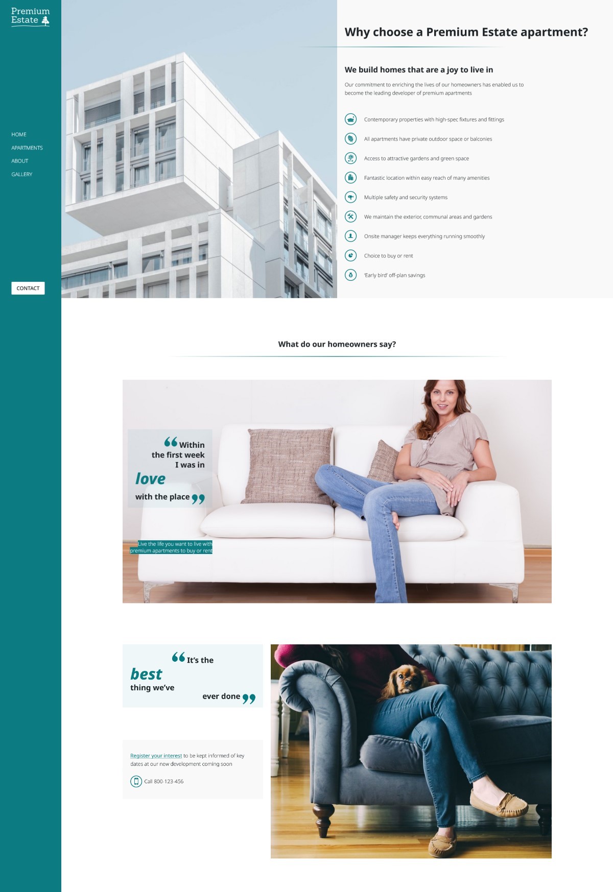 Starter site for real estate company